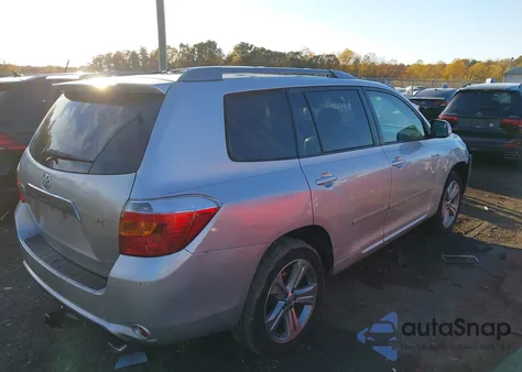 2008 Toyota Highlander Sport z USA, uszkodzony, nr VIN JTEDS43A782010544